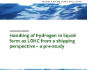 Handling of hydrogen in liquid form as LOHC from a shipping perspective