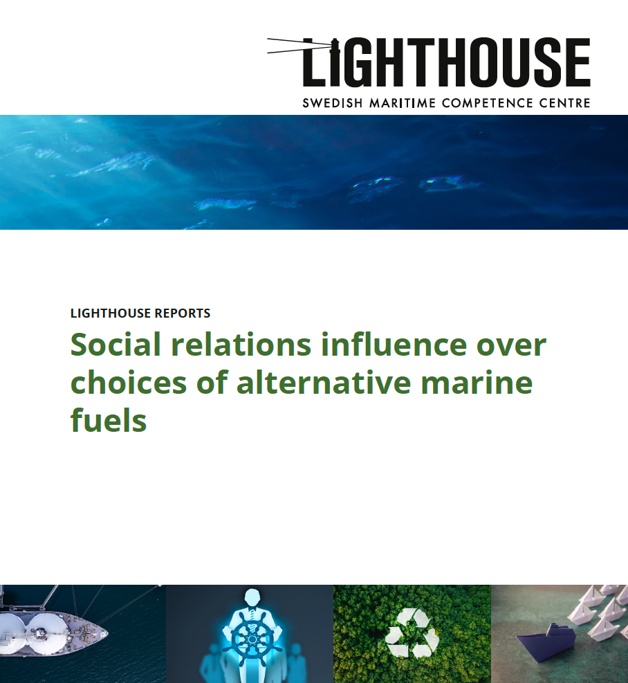 Social relations influence over choices of alternative marine fuels